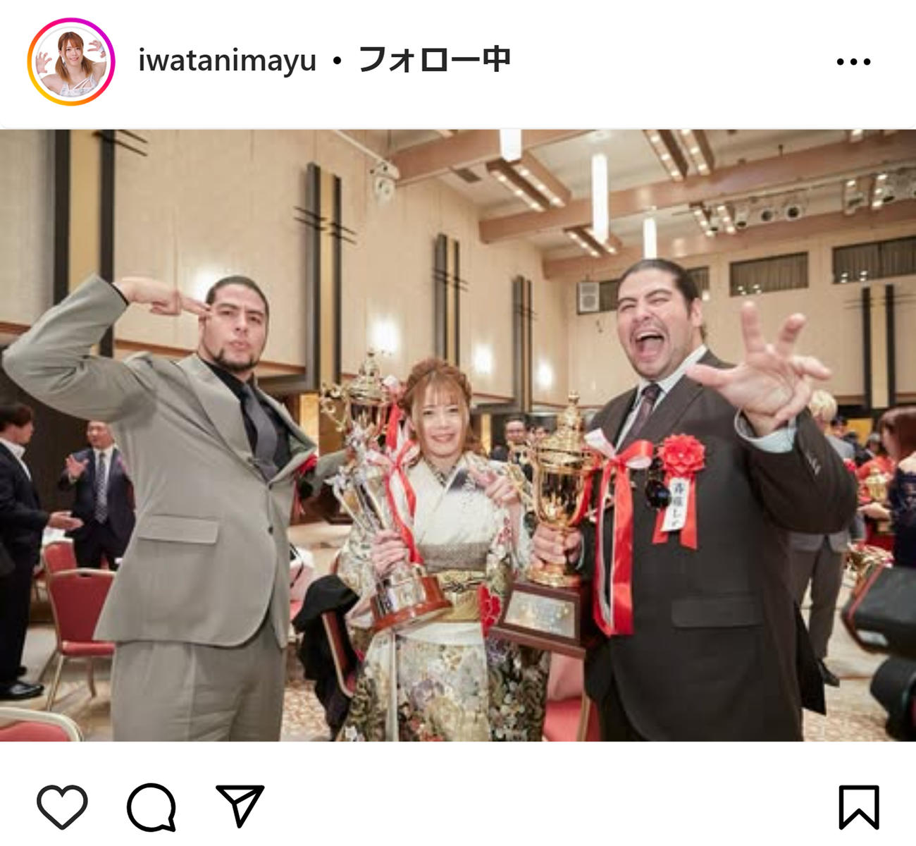 岩谷麻優のインスタグラムから