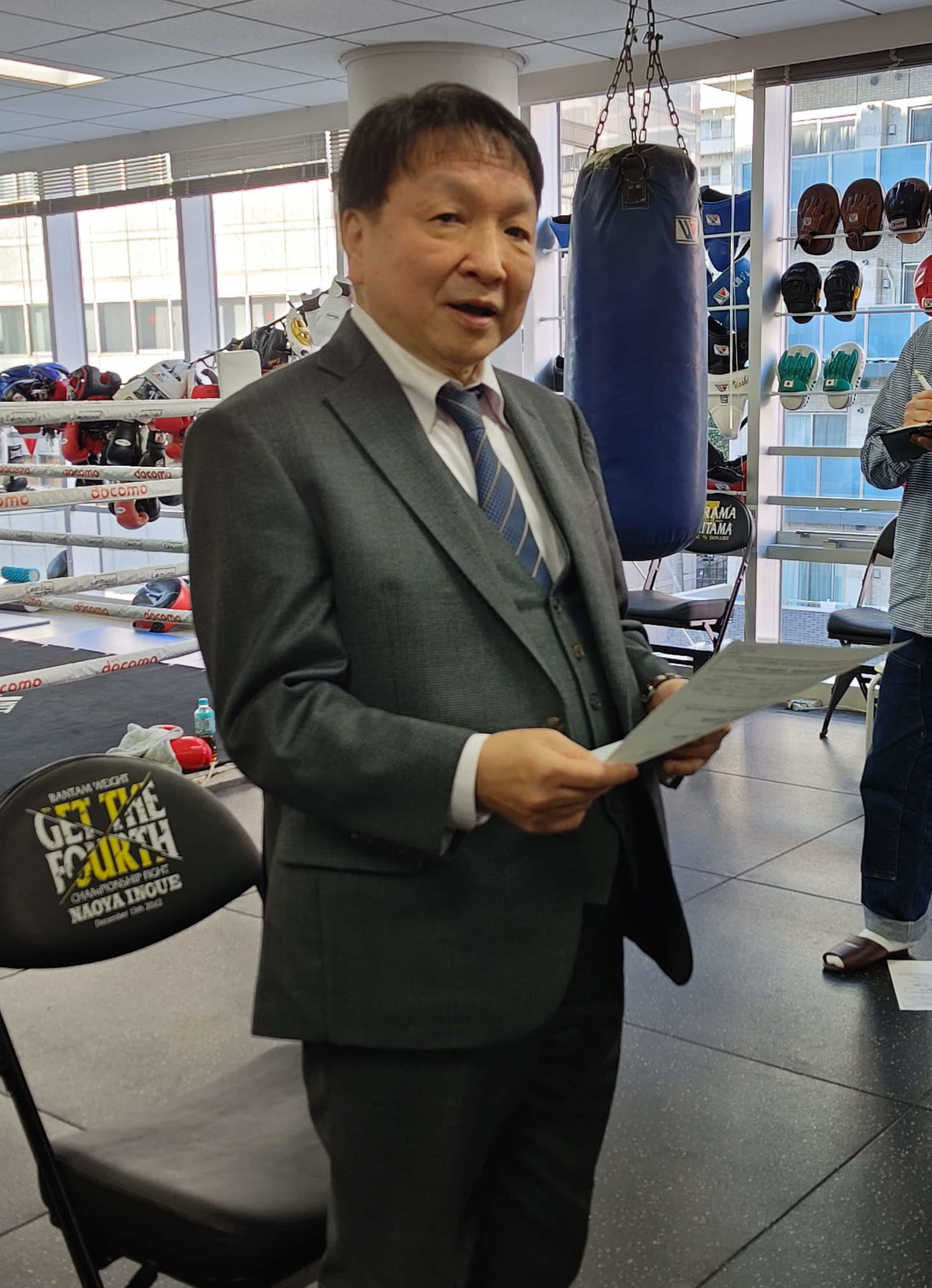 横浜市内で緊急会見した大橋ジムの大橋秀行会長