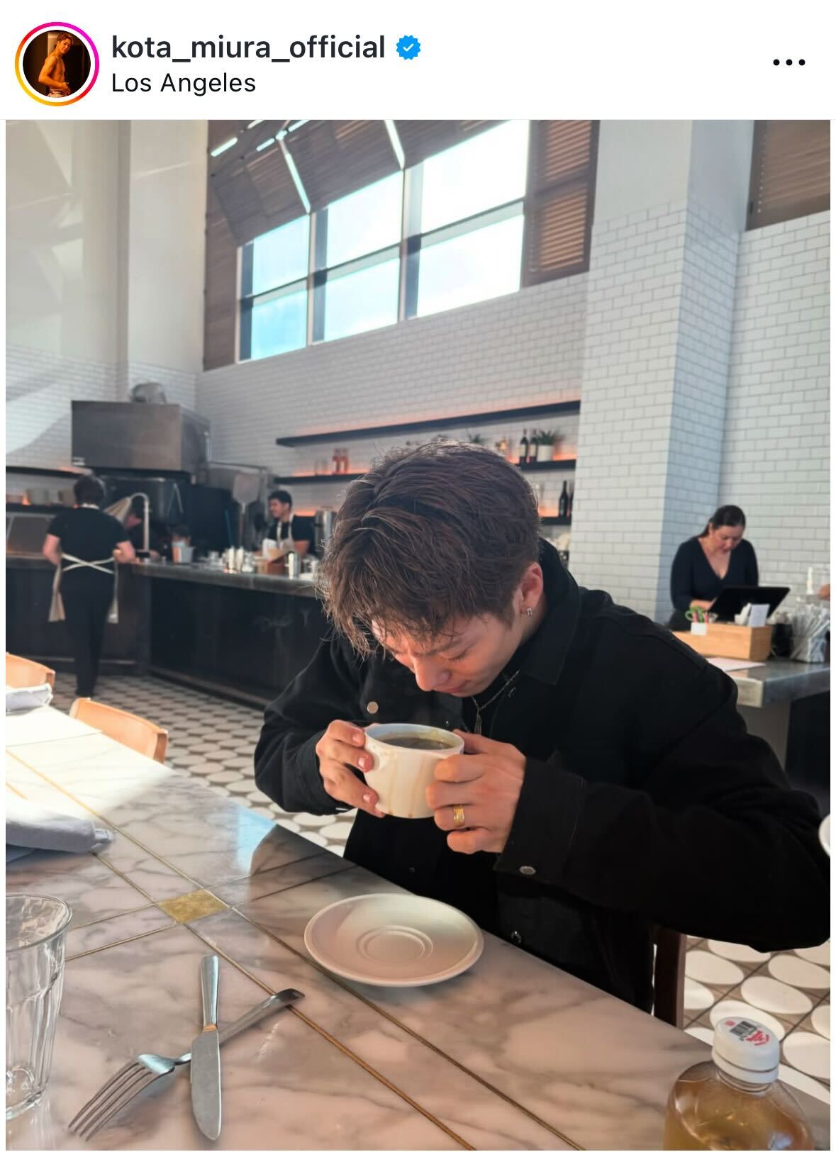 三浦孝太のインスタグラムから
