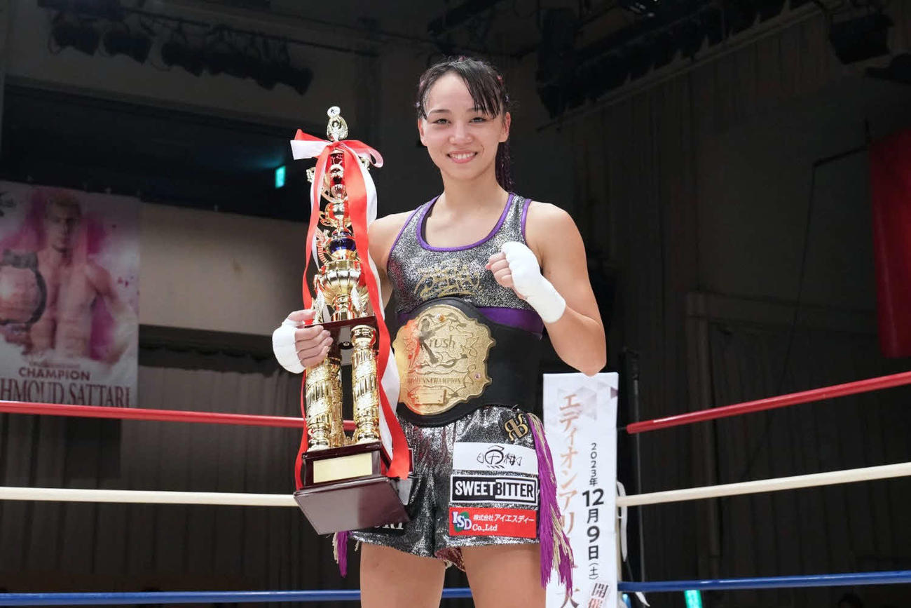 K－1女子アトム級王者決定トーナメントに挑む松谷綺（C）K－1