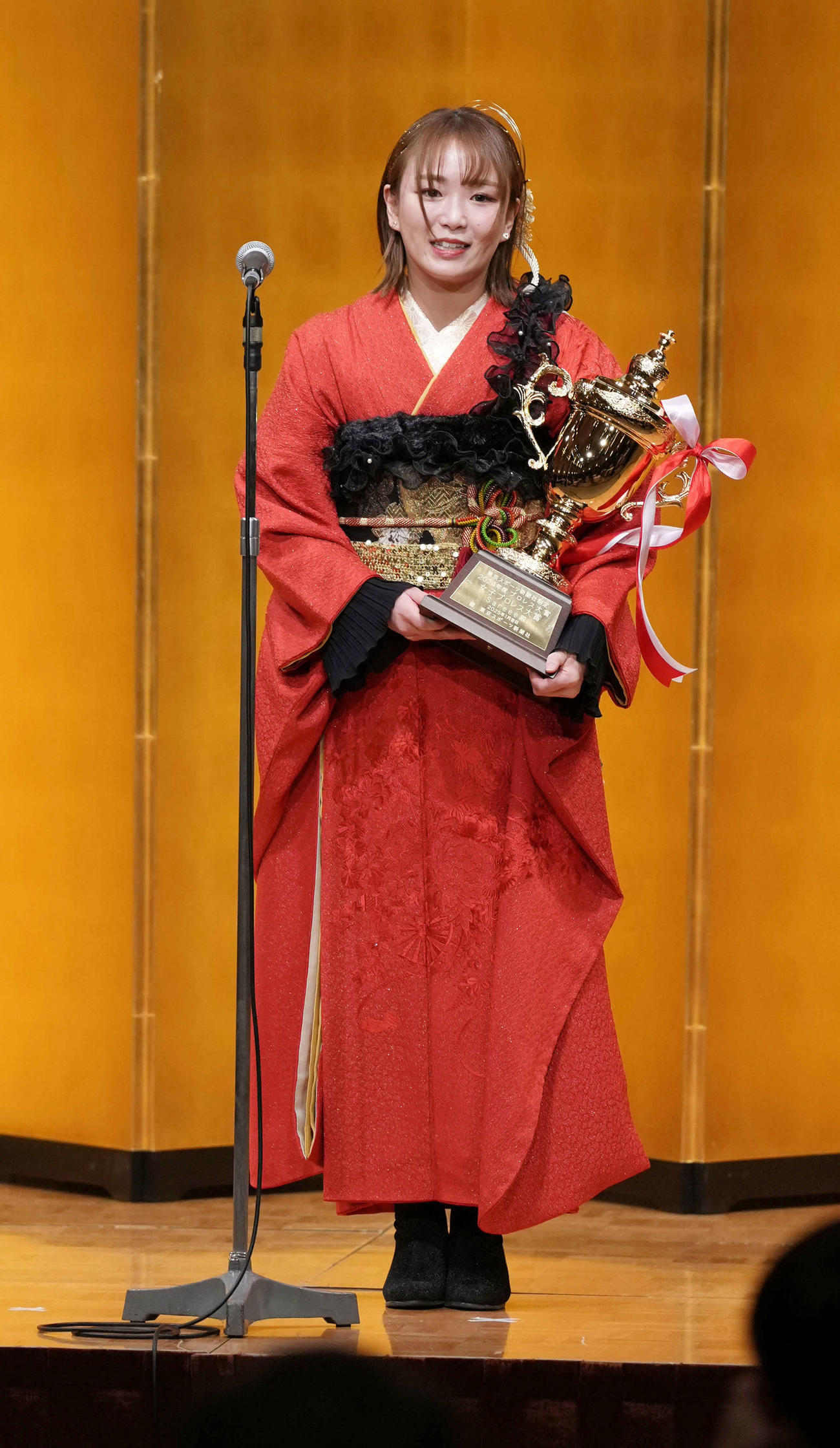 女子プロレス大賞を受賞したSareee（2025年1月8日撮影）