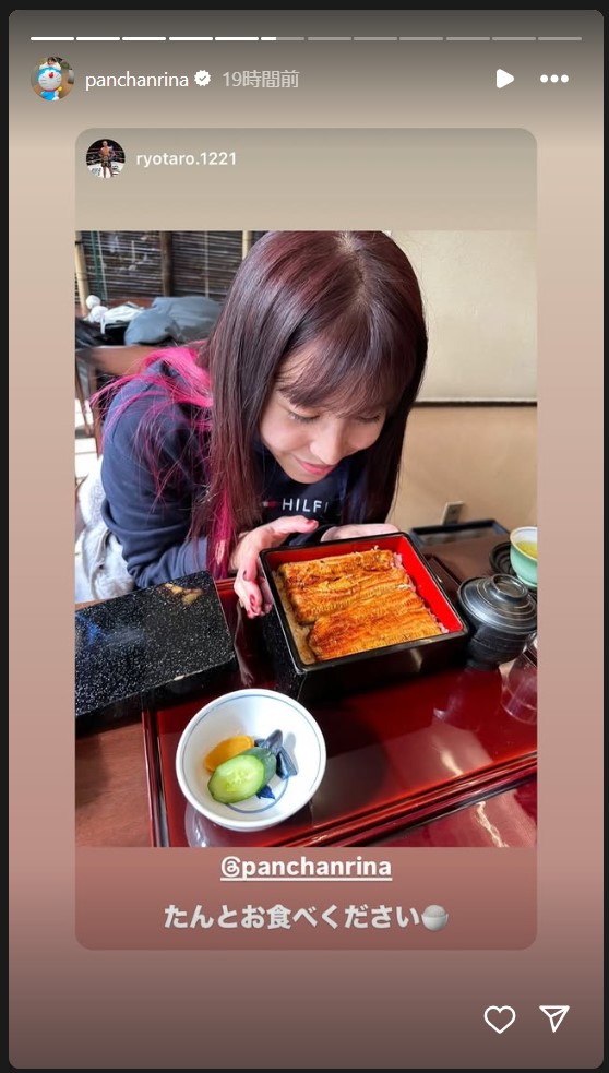 ぱんちゃん璃奈のストーリーズから