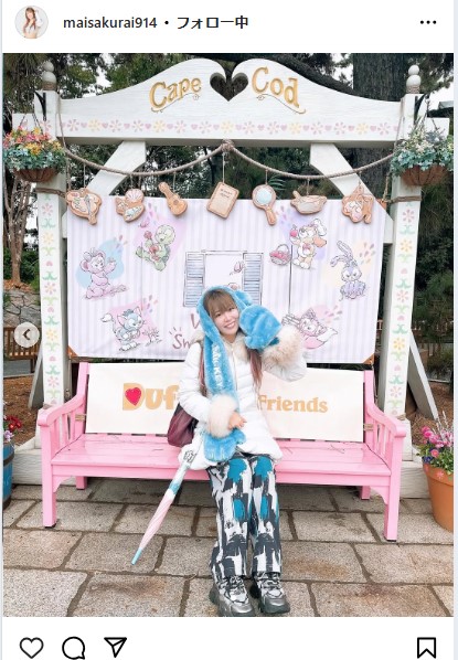 桜井麻衣のインスタグラムから
