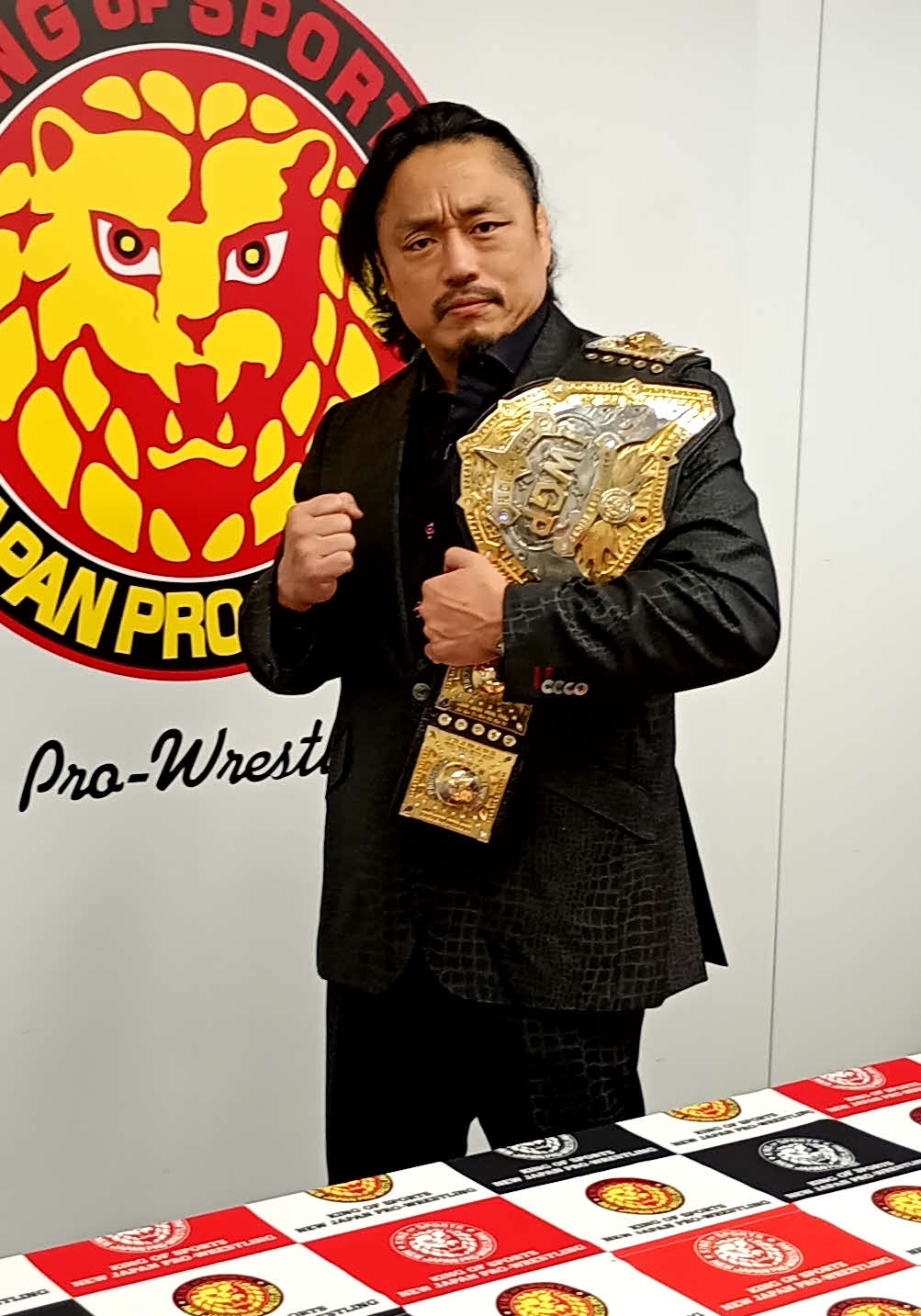 初防衛戦で棚橋弘至と戦うIWGP世界ヘビー級王者・後藤洋央紀