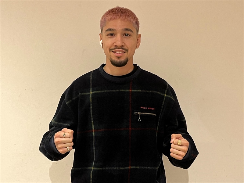 来日したWBO世界フライ旧王者アンソニー・オラスクアガ（帝拳ジム提供）