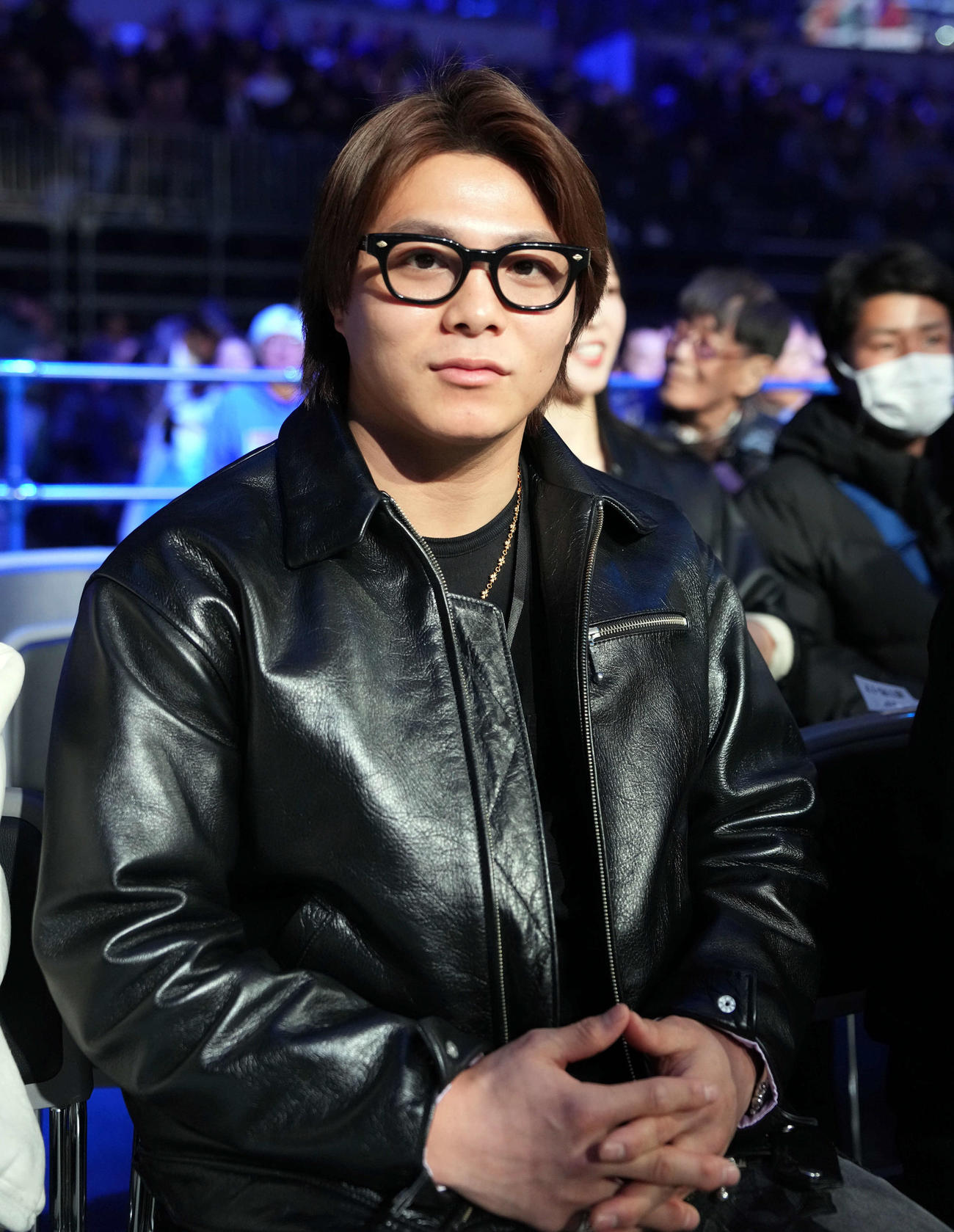 観戦に訪れた柔道の阿部一二三（撮影・たえ見朱実）