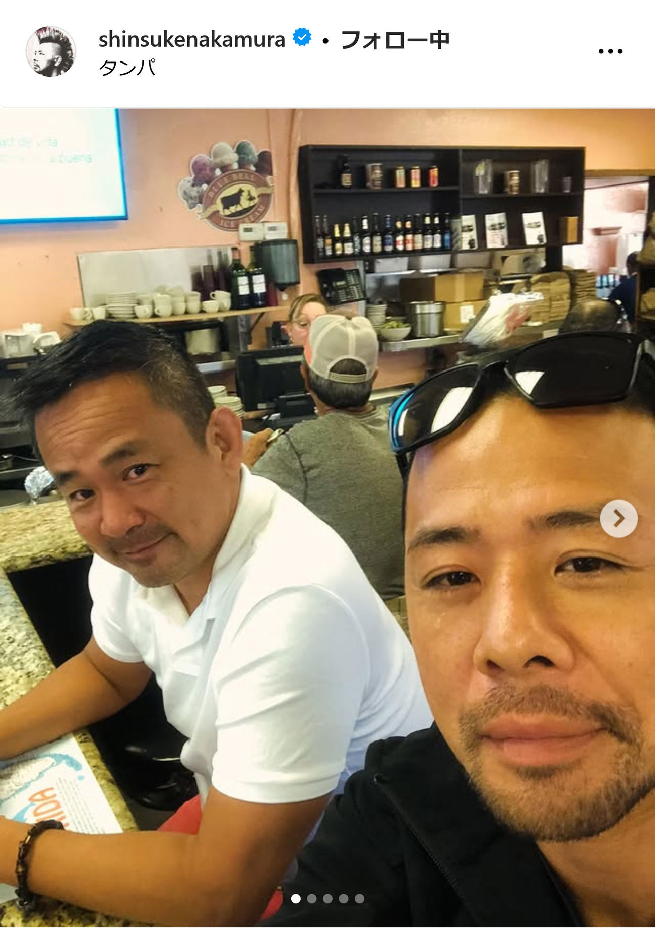 中邑真輔インスタグラムから