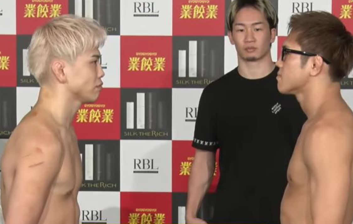 メインで戦う西谷大成（左）と白川ダーク陸斗（朝倉未来のYouTubeチャンネルから）