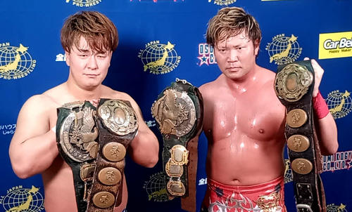 全日本】ビジネスタッグが世界タッグ王座奪回 斉藤ブラザーズは23年12