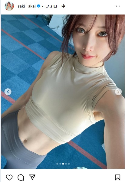 赤井沙希のインスタグラムから