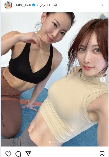 赤井沙希のインスタグラムから