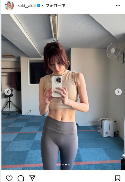 赤井沙希のインスタグラムから