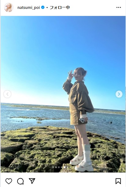 なつぽいのインスタグラムから