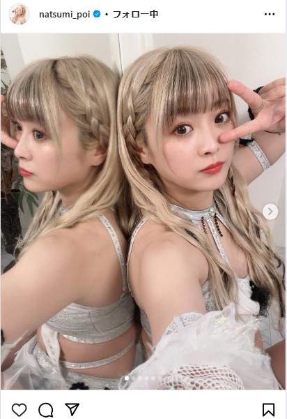 なつぽいのインスタグラムから