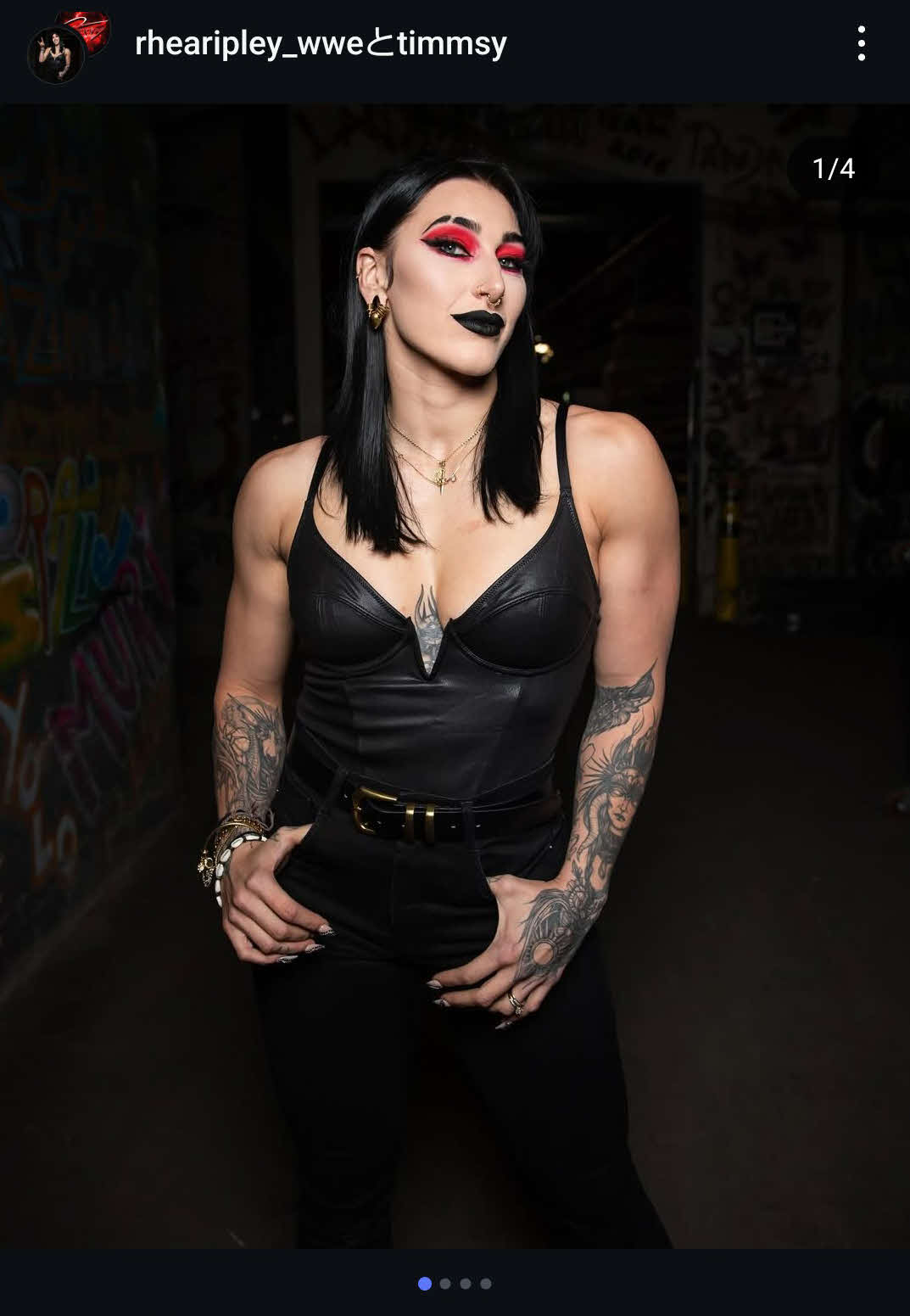 WWEの前女子世界王者リア・リプリー（リプリー公式インスタグラムから）