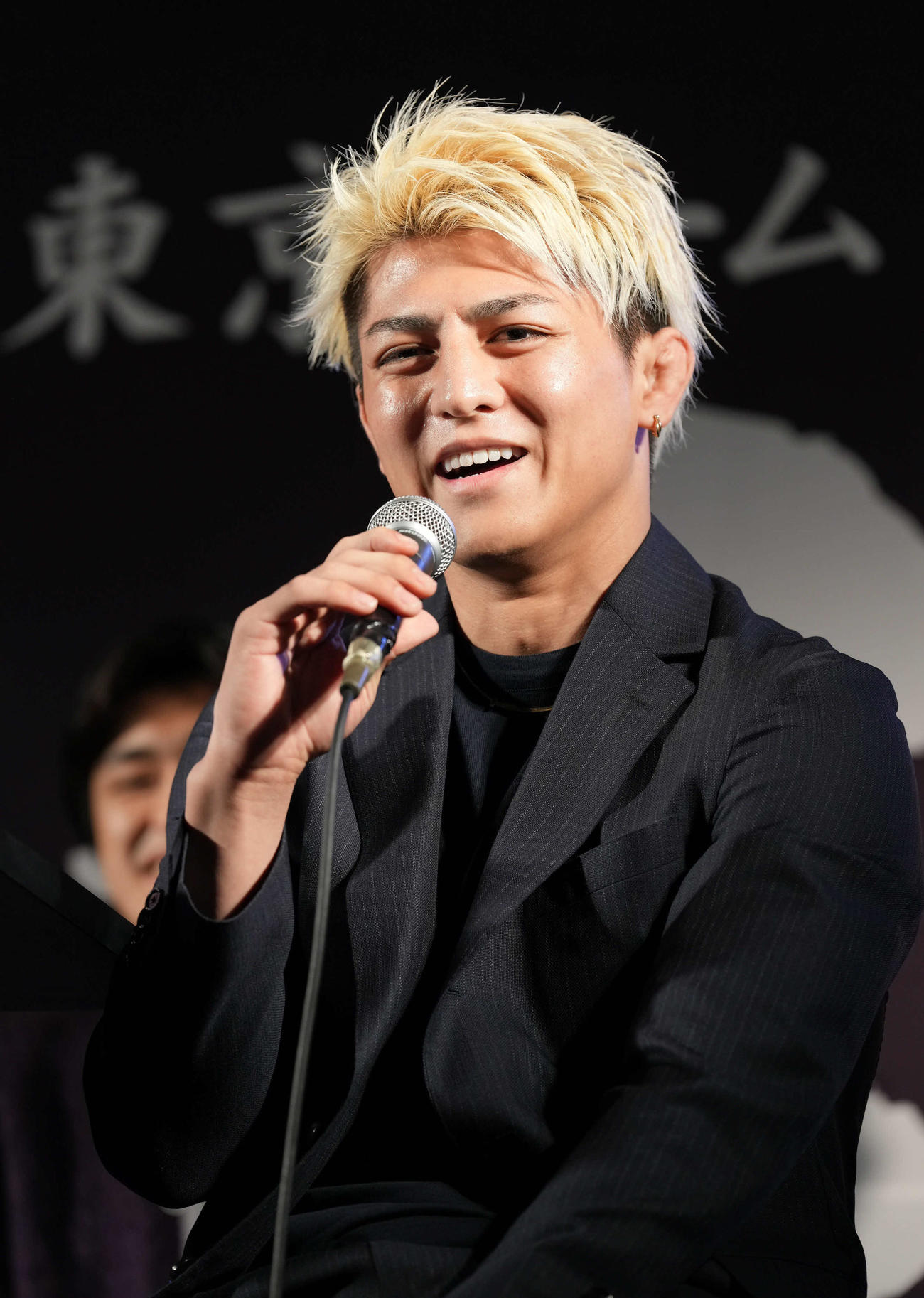 RIZIN男祭りでの意気込みを語る鈴木（撮影・小沢裕）