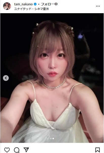 中野たむのインスタグラムから