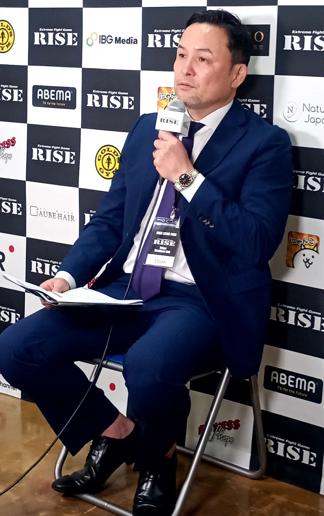 K－1を離脱した与座優貴にオファーする可能性について言及したRISE伊藤隆代表