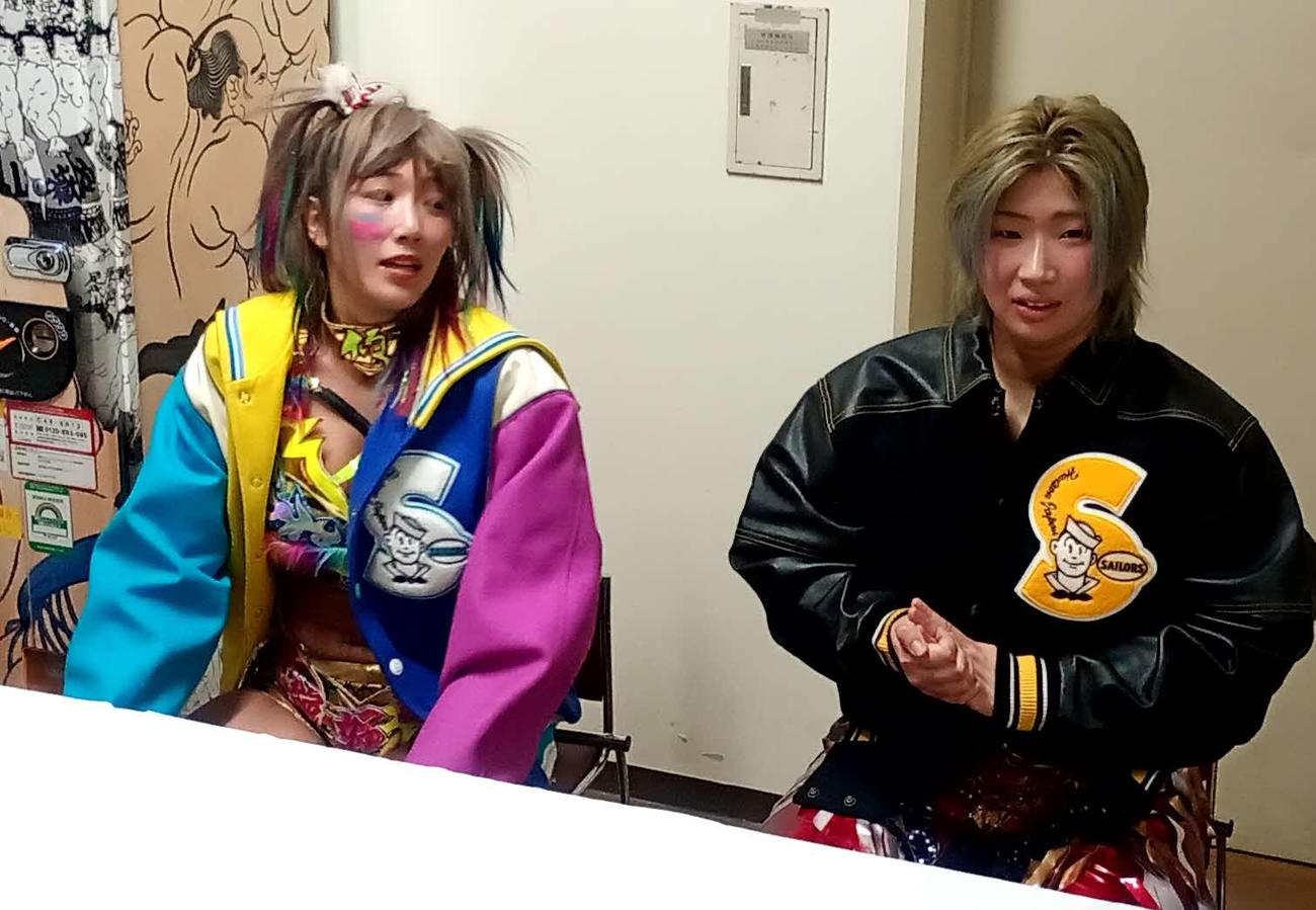 彩羽匠（右）とともに今大会を振り返り「東京ドームは遠くなった」と冷静に分析。その上で「必ずかなえる」と誓ったウナギ・サヤカ
