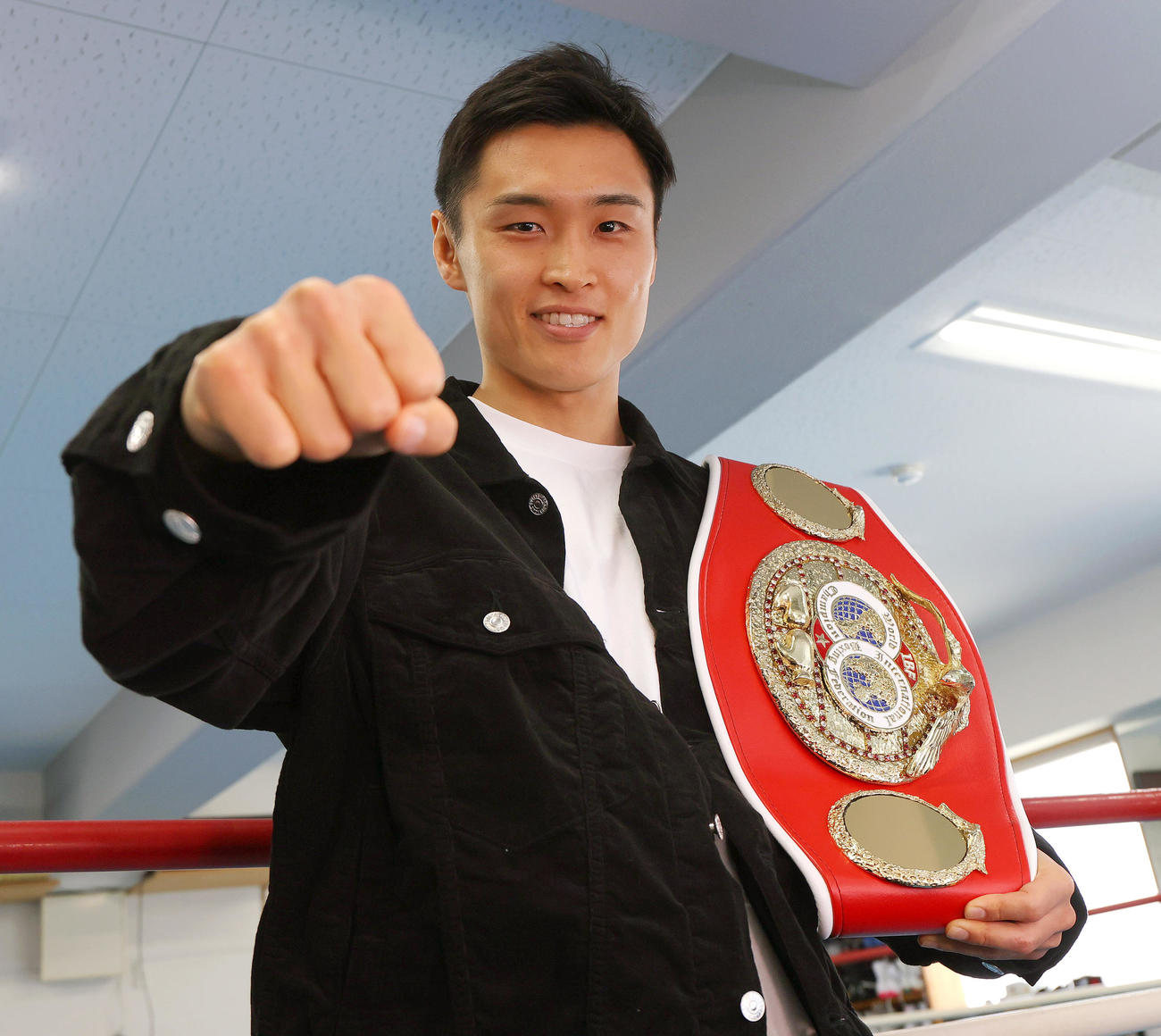 中谷戦に意気込む西田（撮影・上山淳一）