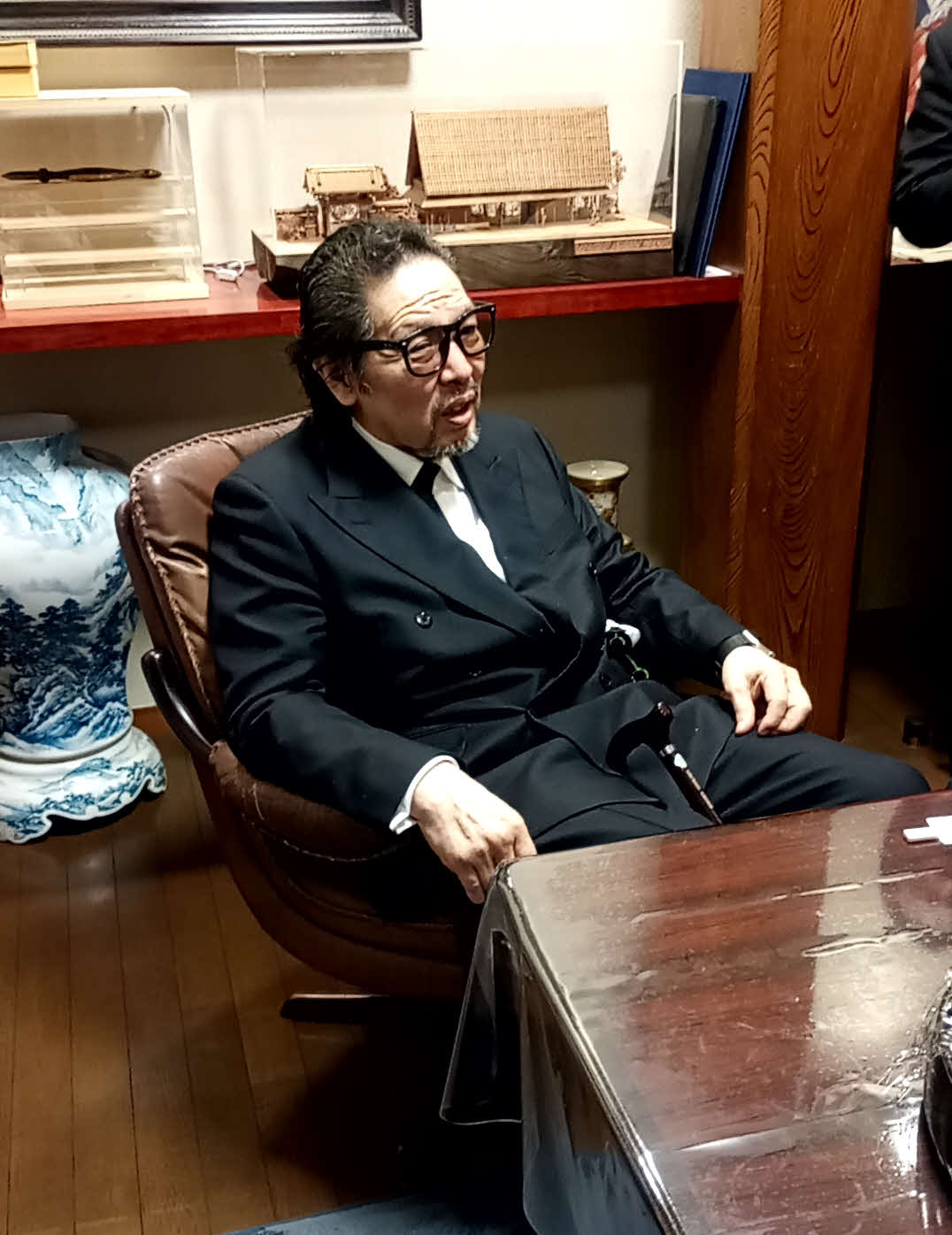 新間寿さんの通夜に出席し、思い出を語る初代タイガーマスクの佐山聡