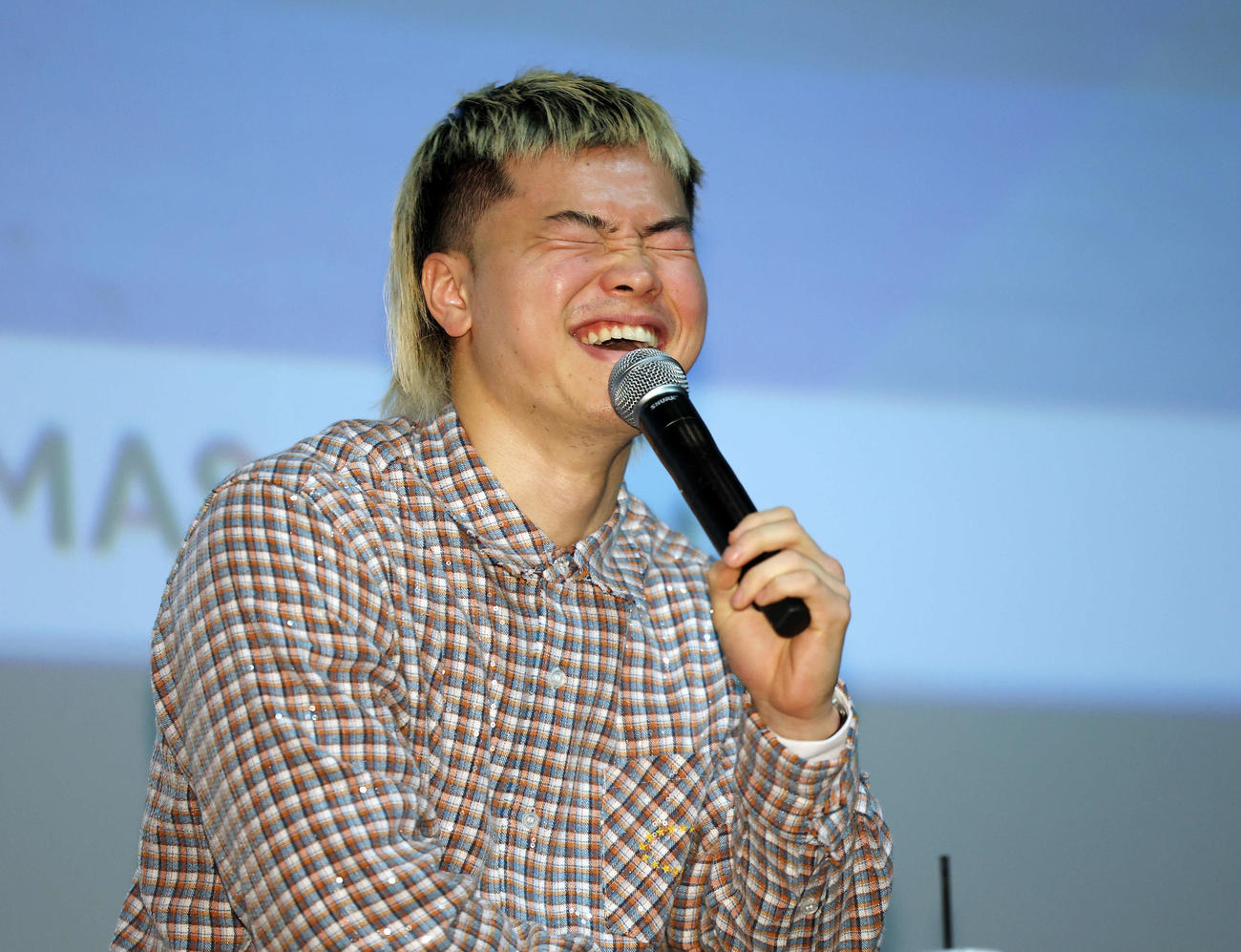 那須川天心「関係ないっしょ！気持ちっしょ！」トークショーで笑顔で話す那須川（撮影・宮地輝）