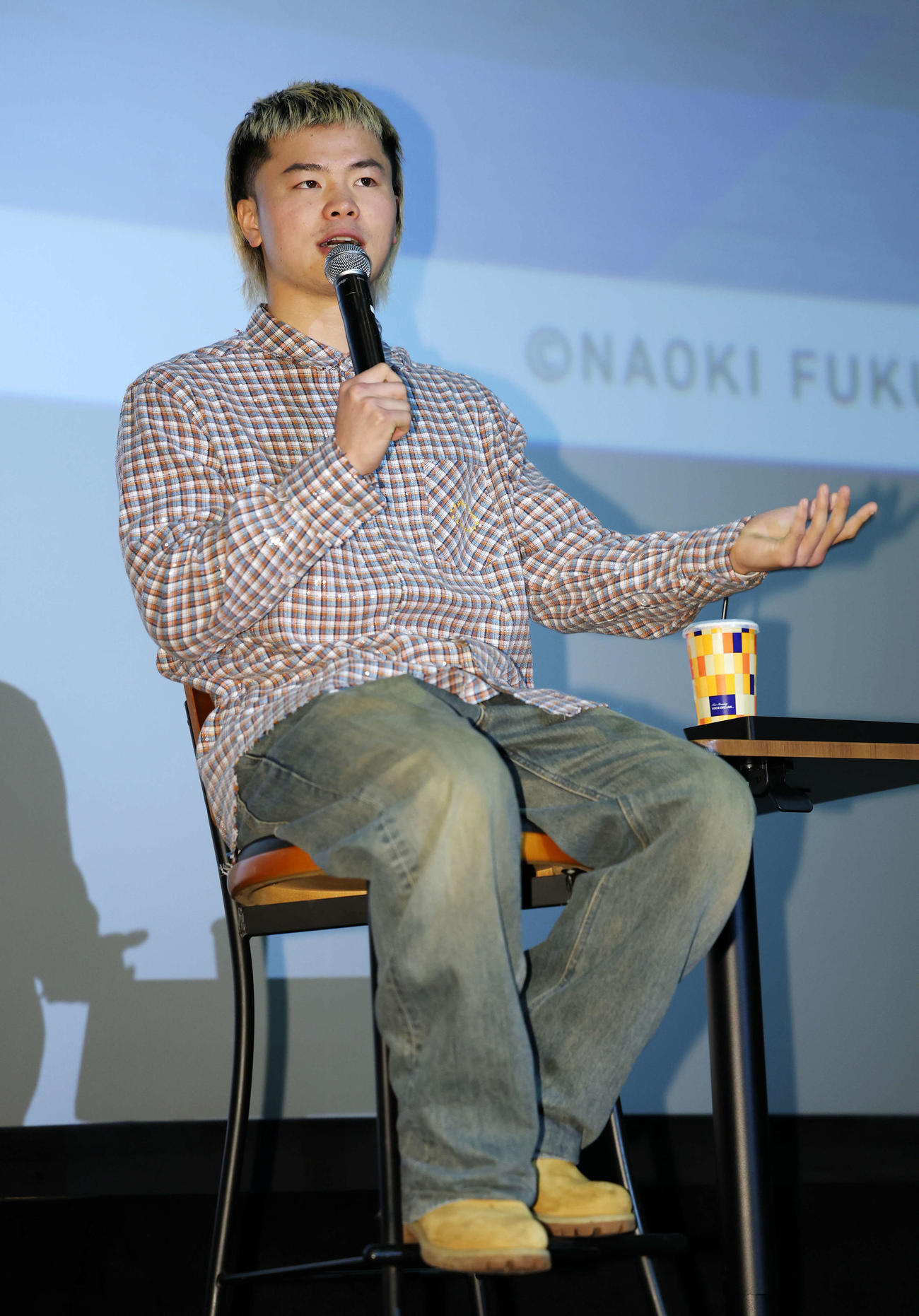 那須川天心「関係ないっしょ！気持ちっしょ！」トークショーで話す那須川（撮影・宮地輝）