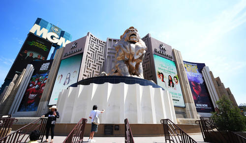 4団体統一スーパーバンタム級タイトルマッチが行われる米国ラスベガス（撮影・菅敏）