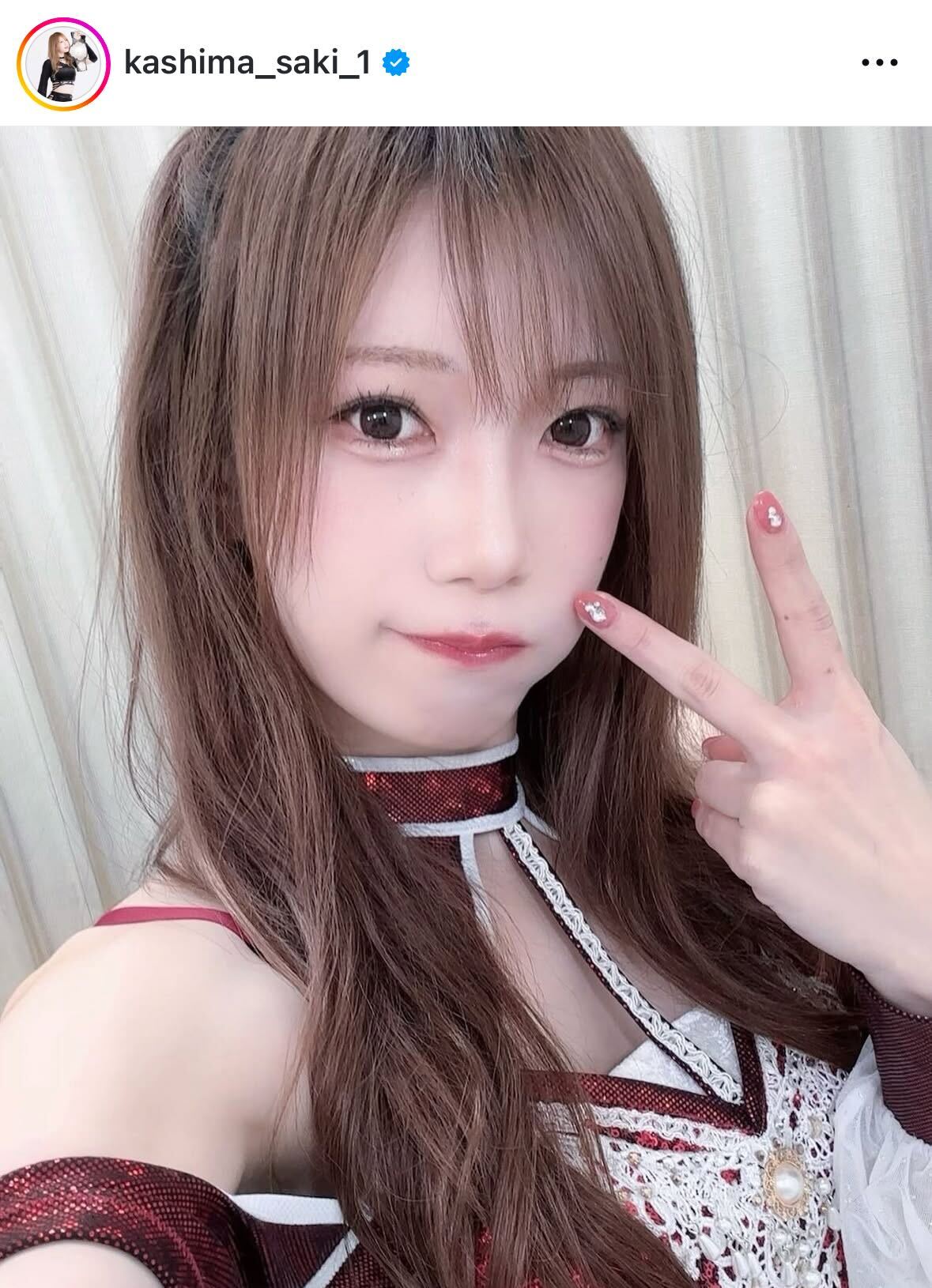 鹿島沙希のインスタグラムから