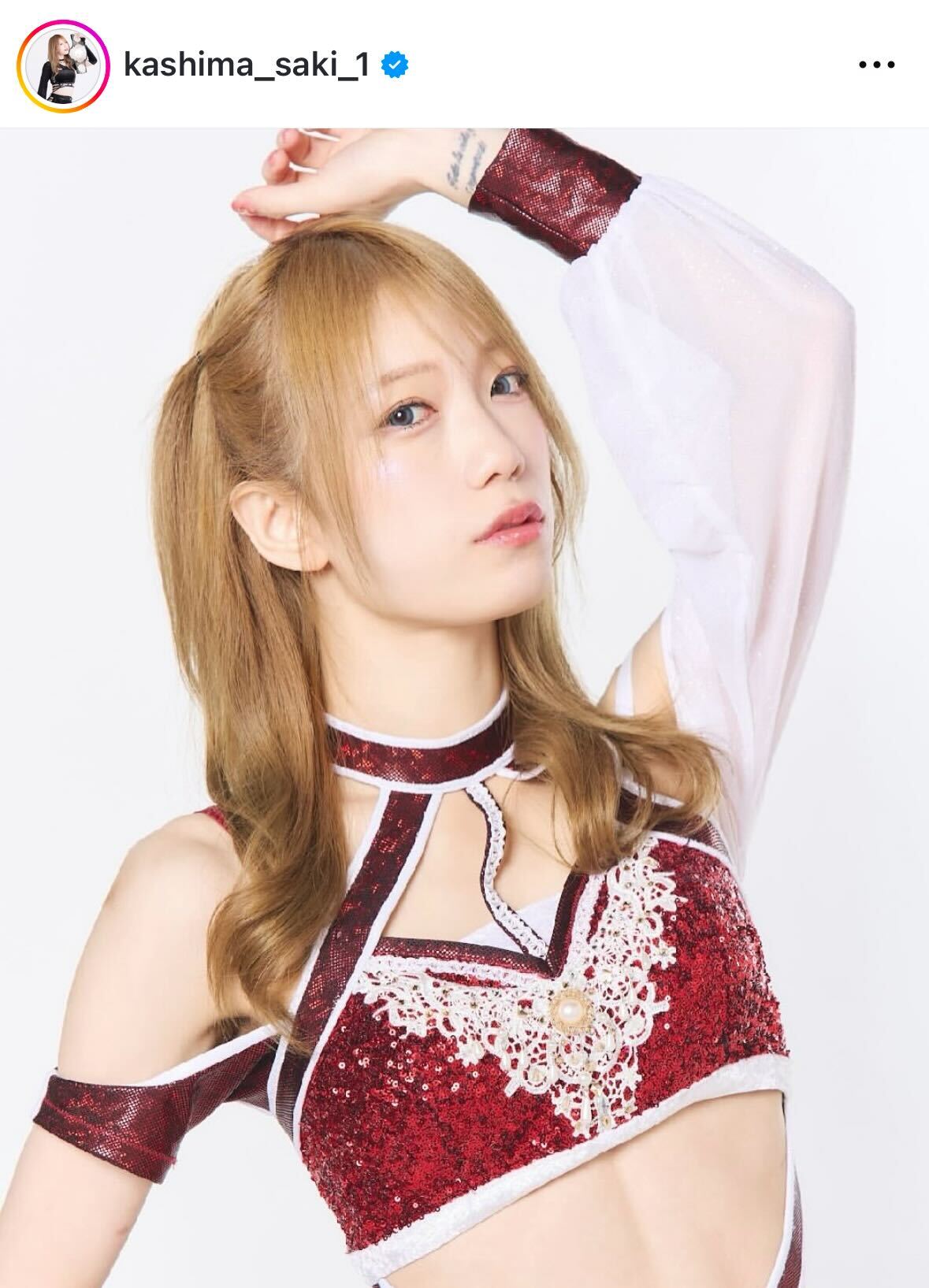 鹿島沙希のインスタグラムから