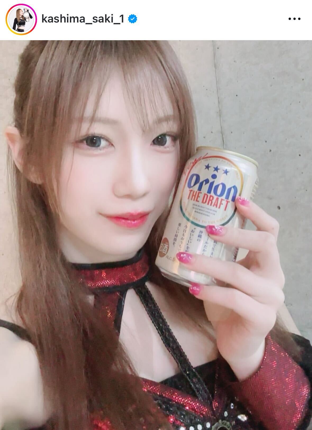 鹿島沙希のインスタグラムから