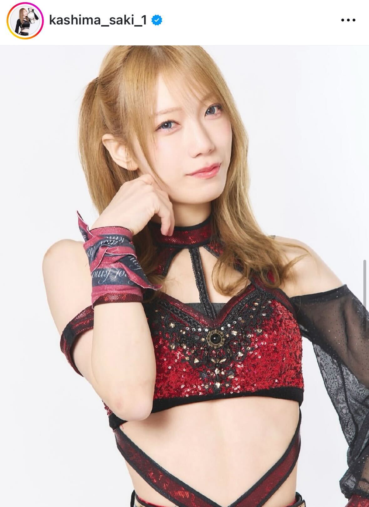 鹿島沙希のインスタグラムから