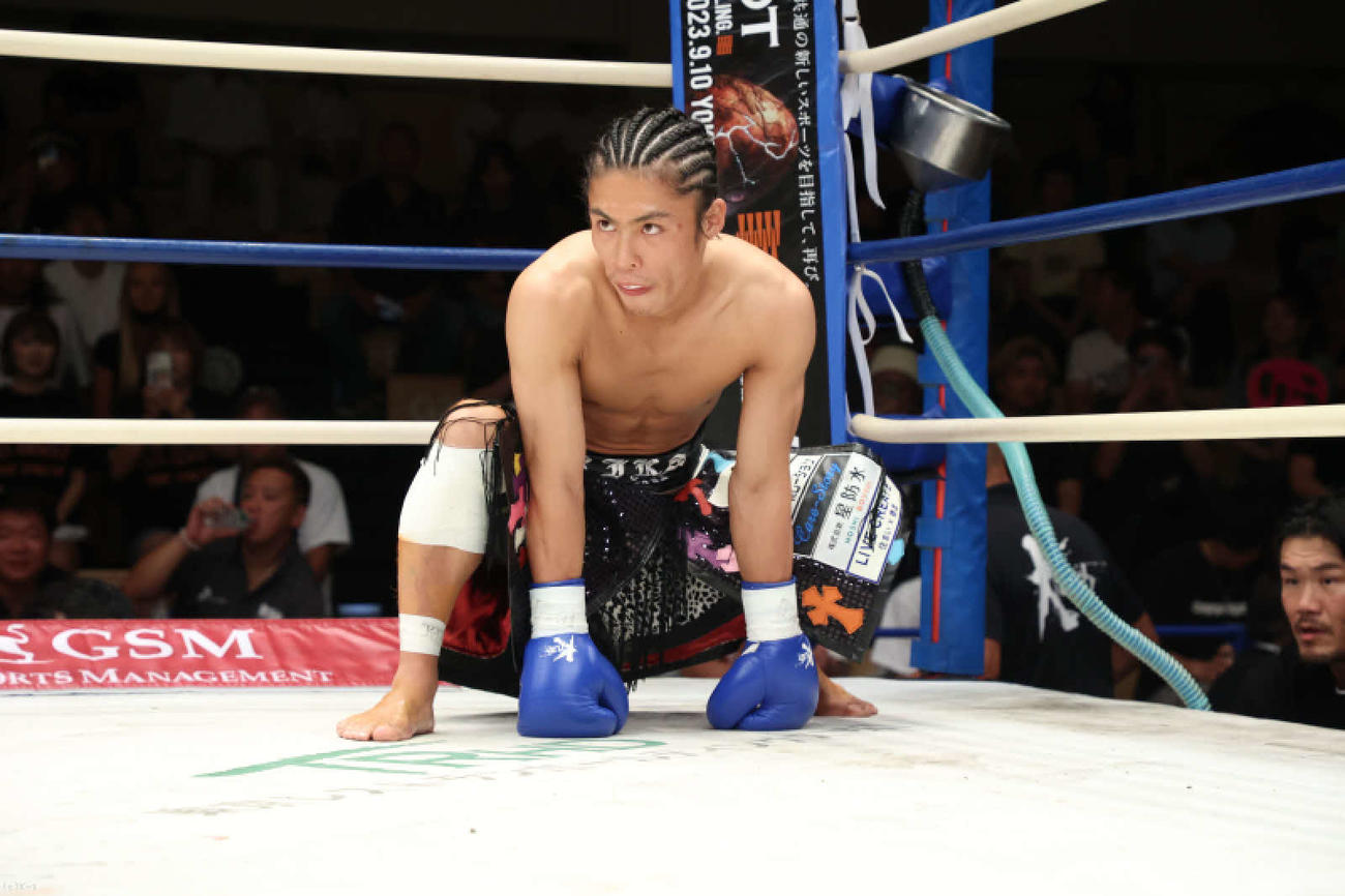 会見では「ナスD」に似てると大久保琉唯から“反撃”されたれた永坂吏羅（C）K－1
