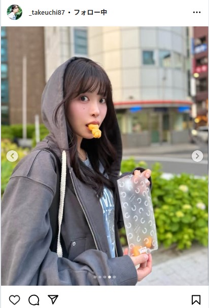竹内花のインスタグラムから