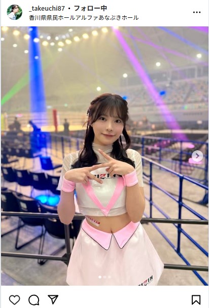 竹内花のインスタグラムから