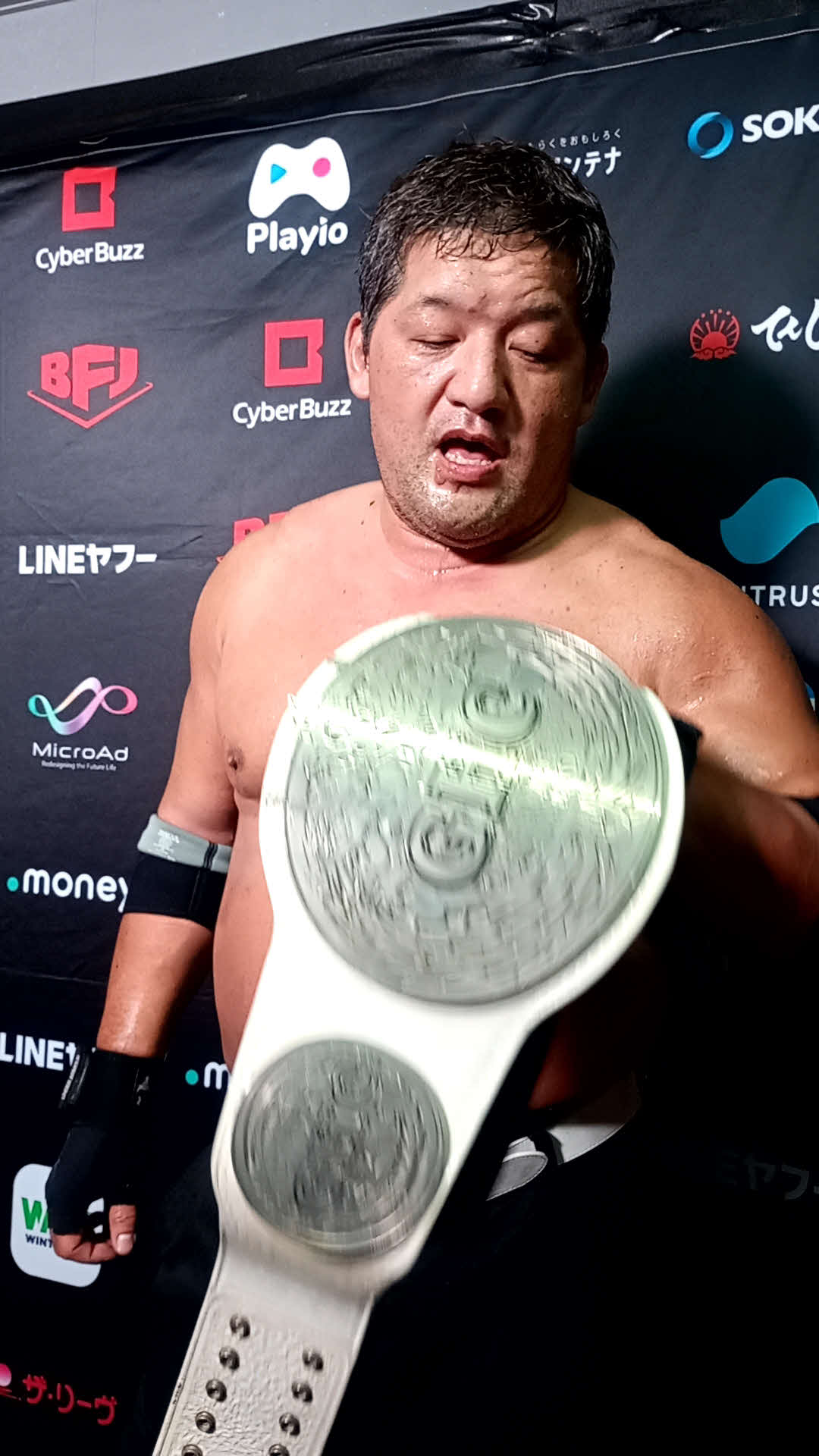 ハードコア王座防衛を果たした石川修司