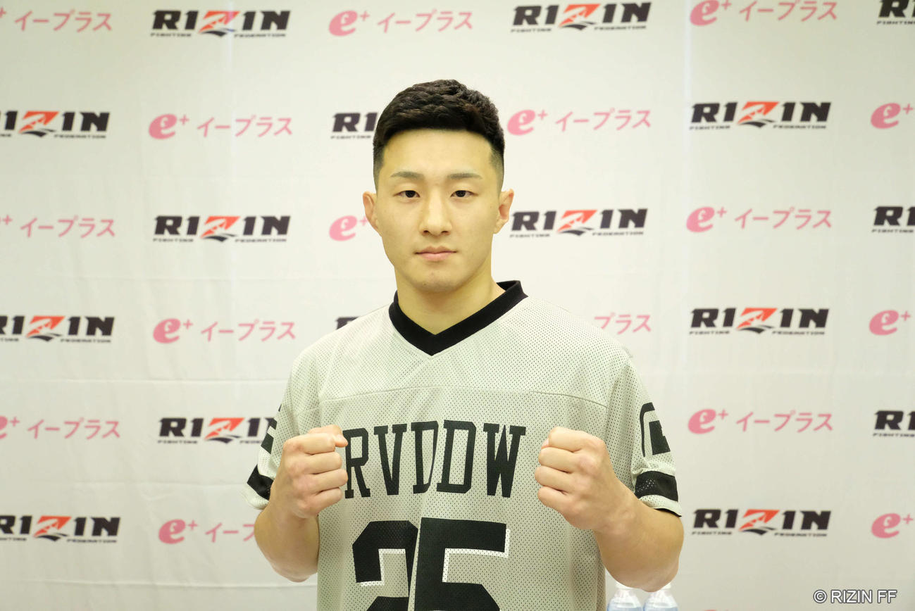打倒ケラモフに自信を見せる木村柊也（C）RIZIN FF