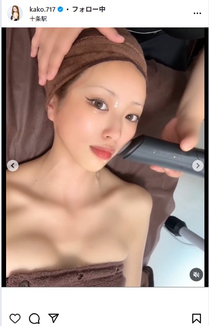 央川かこのインスタグラムから