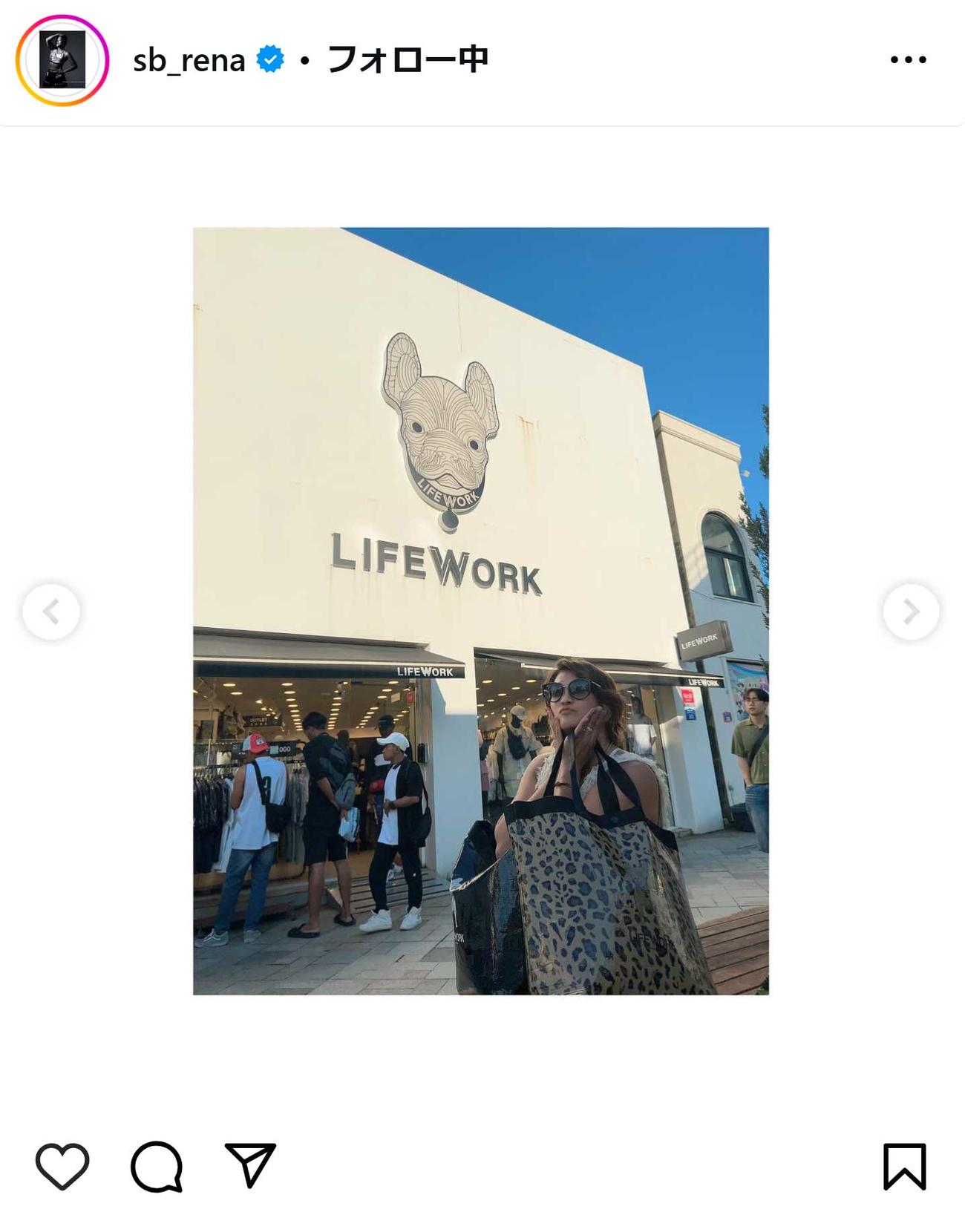 RENAのインスタグラムから