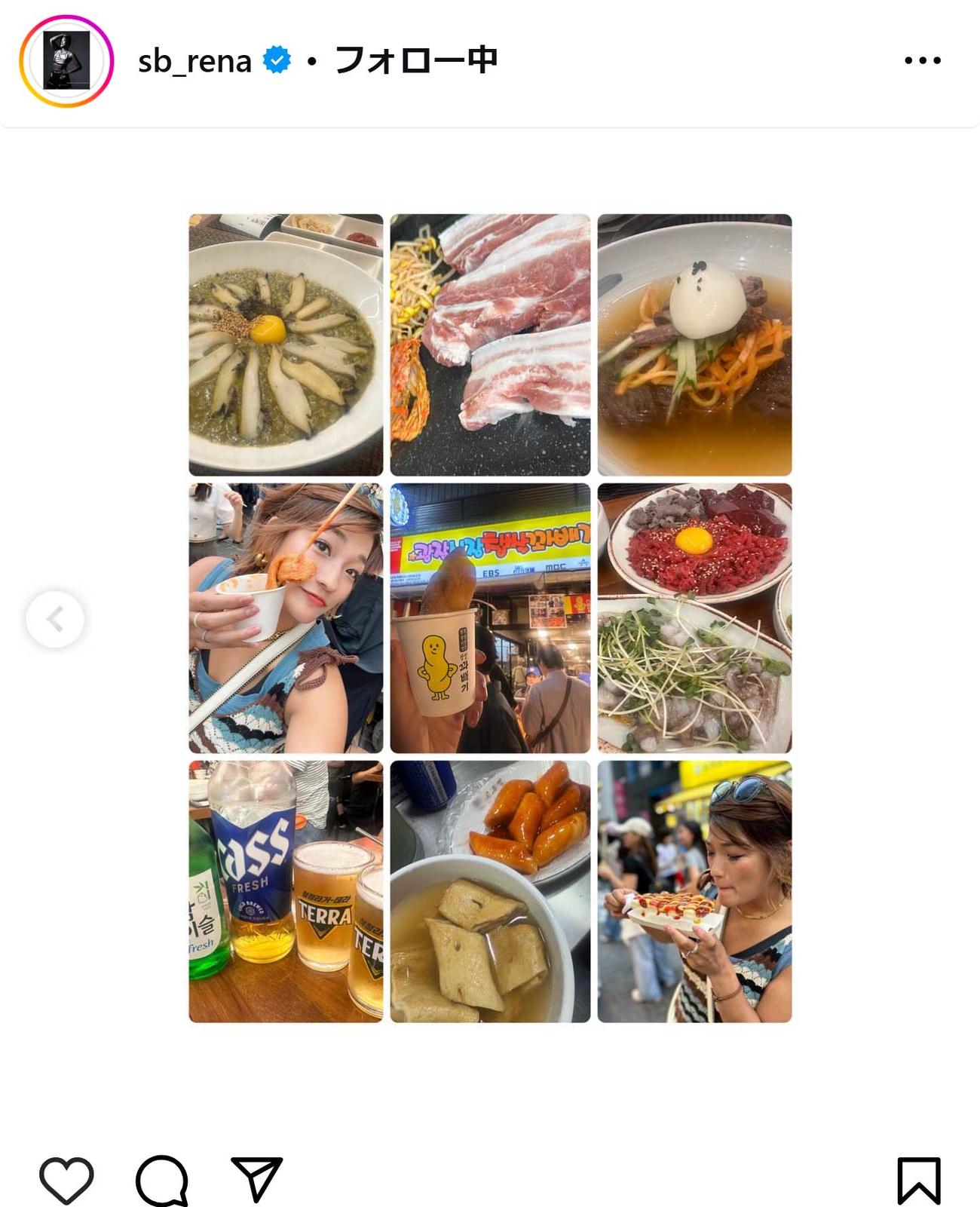 RENAのインスタグラムから