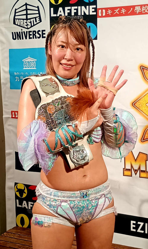 マリーゴールド】桜井麻衣UN王座V6 川畑梨瑚自ら断髪も「こっちが