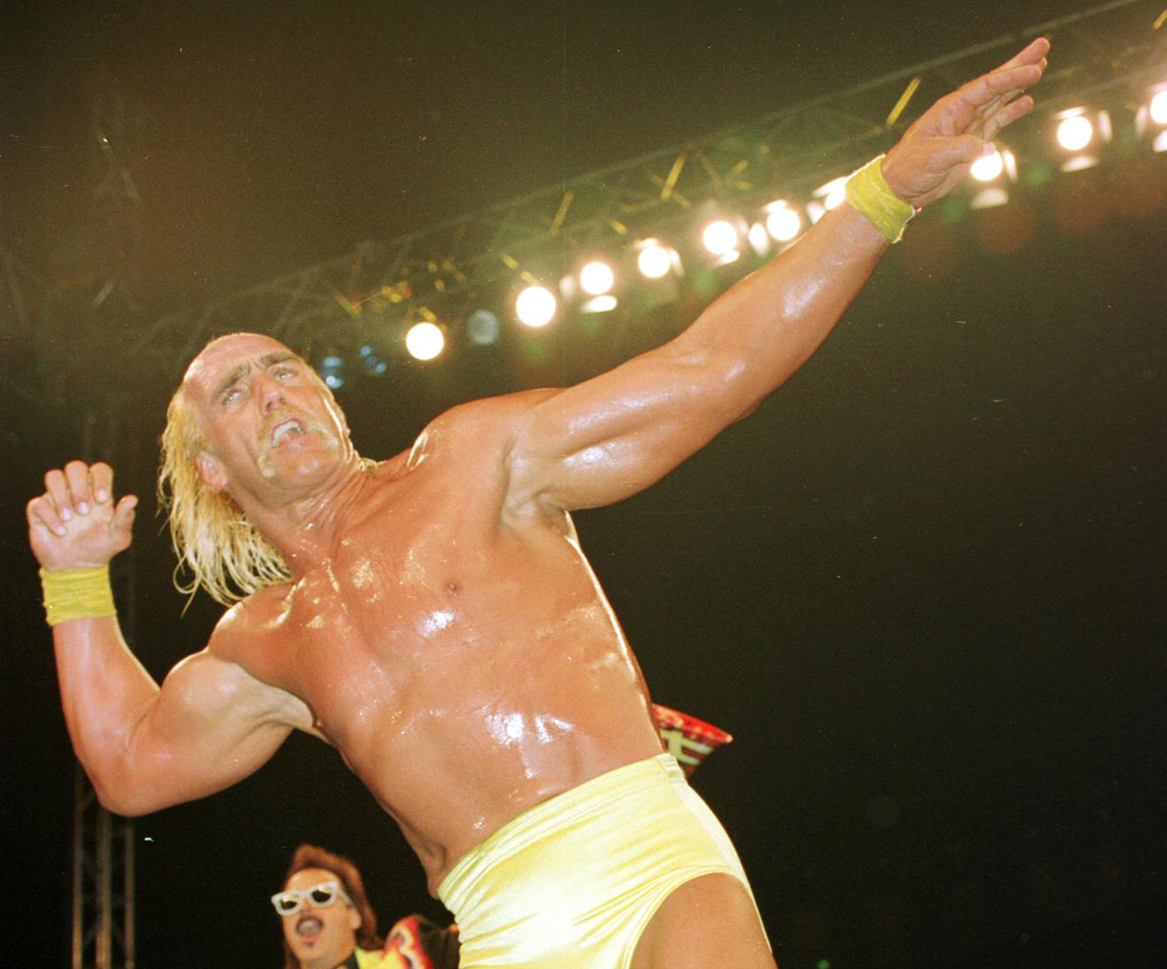 新日本プロレスに参戦したハルク・ホーガンさん（94年1月）