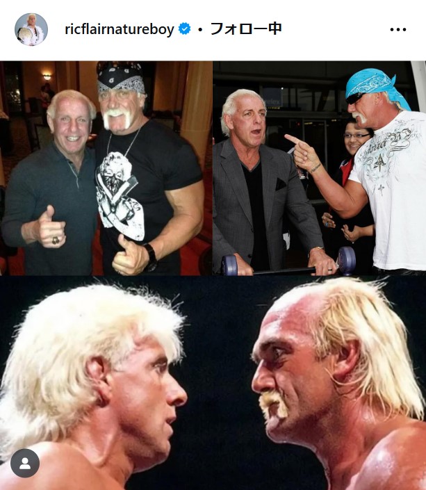 リック・フレアーのインスタグラムから