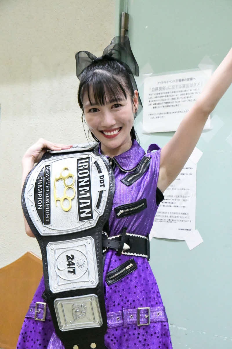 DDTプロレスのアイアンマンヘビーメタル級王座を戴冠した高城れにだったが…