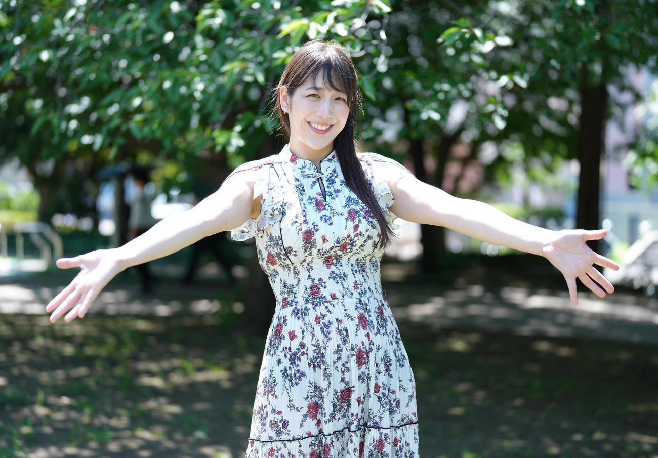 多岐にわたった挑戦を続ける上原わかな（撮影・足立雅史）