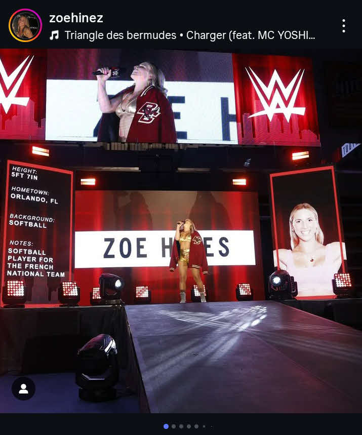 米政治家ロバート・ケネディ・ジュニアのめい、ゾーイ・ハインズがWWEトライアウトを受験（ハインズのインスタグラムから）