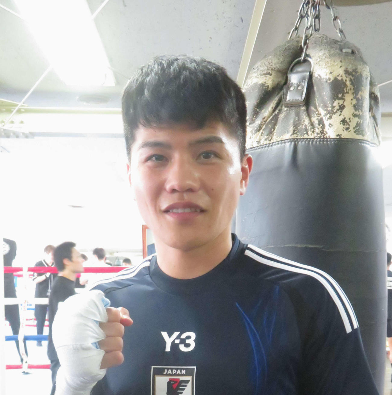 所属ジムでトレーニングを積むWBOアジア・パシフィック・バンタム級王者坪井智也