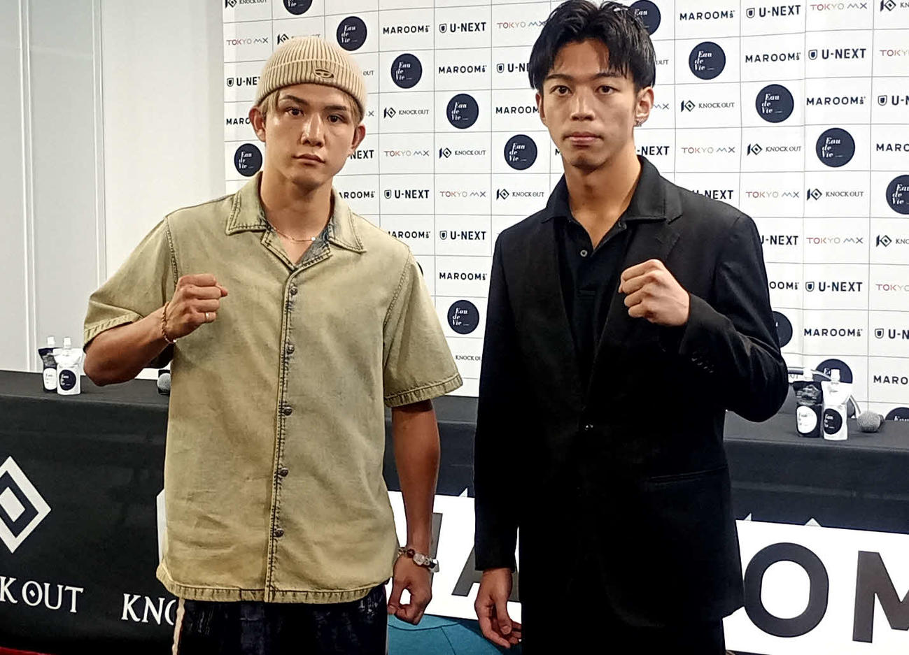 9月23日の「KNOCK OUT57」で対戦する玖村修平（左）と雅治