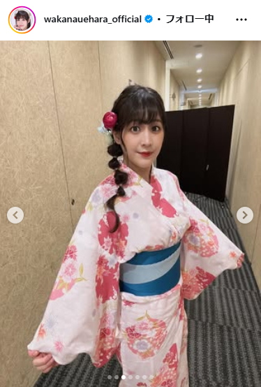 上原わかなのインスタグラムから