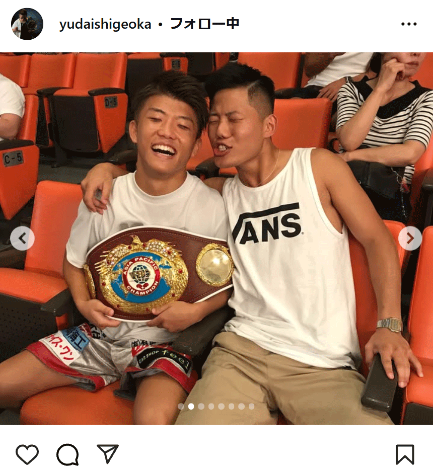 重岡優大のインスタグラムから